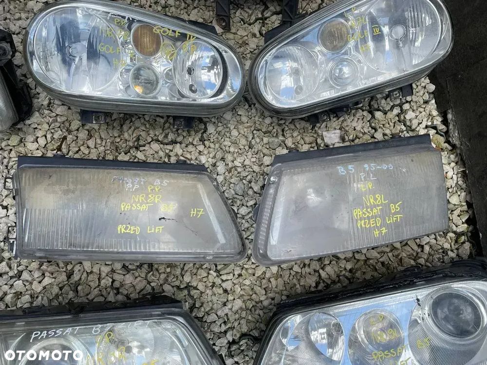 VW REFLEKTOR LEWE PRAWE VOLKSWAGEN REFLEKTORY LAMPA LAMPY OPRAWKA ŻARÓWKI - 13