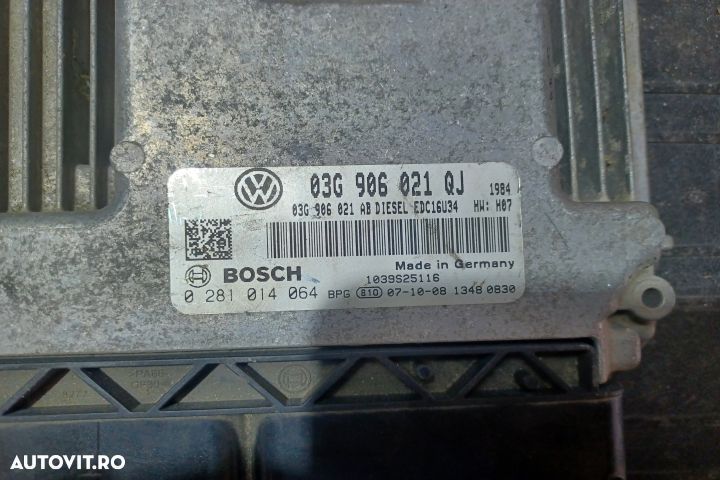 Calculator motor ECU 03G906021QJ 0281014064 - 1.9 BLS 03G906021QJ 028 - 3