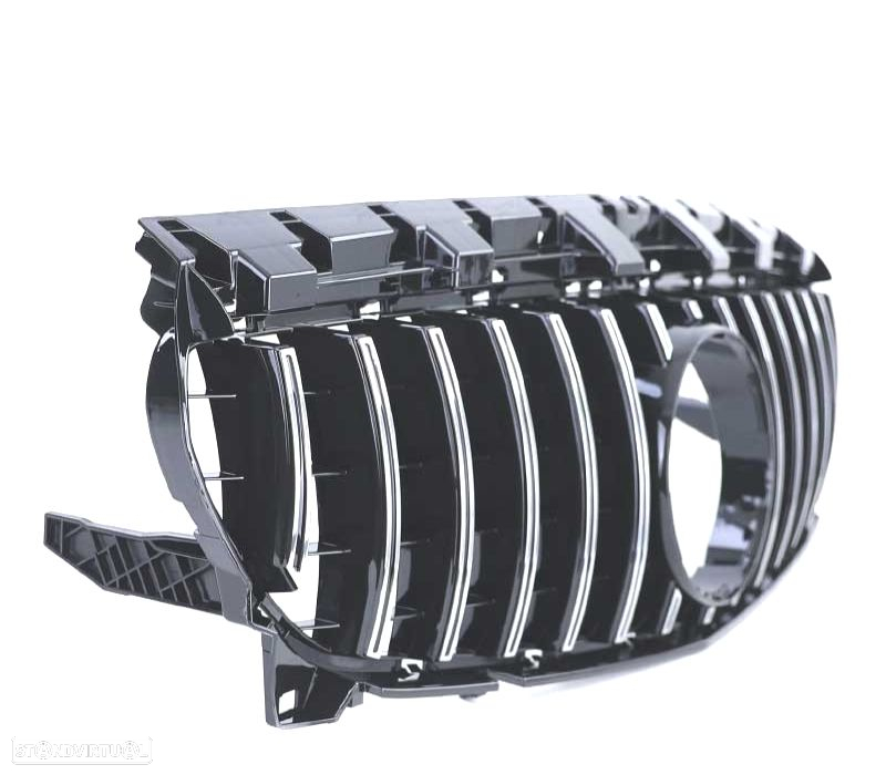 GRELHA MERCEDES CLA C117 16-18 LOOK AMG GT PRETO CROMADO - 2