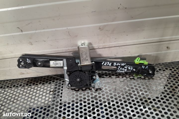 Macara geam fata stanga electrica 7067797 / 1060078 BMW Seria 1 E81/E - 1