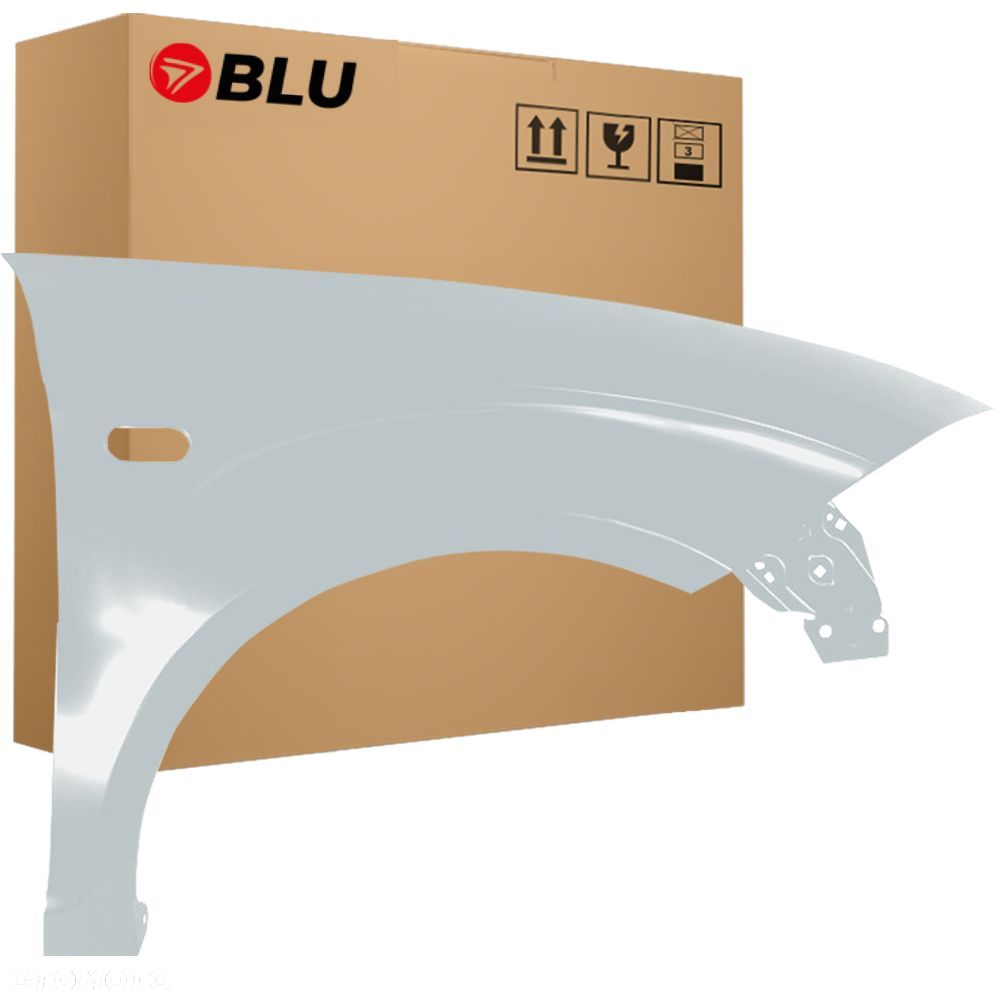 BLU Błotnik SEAT ALTEA XL LX7W Prawy Przód Srebro 2006-2015 ocynk EisSilber - 1