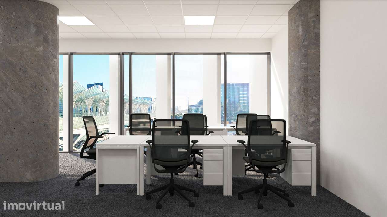 Escritório privado para 4 pessoas em Lisbon, Spaces Oriente - Grande imagem: 2/10