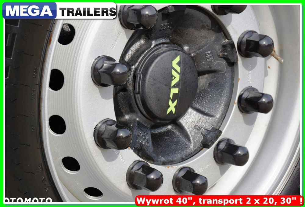 Mega 65 m³ wywrotka na kontener 40 Ft / do 44,0 T DMC zestawu !!! - 22