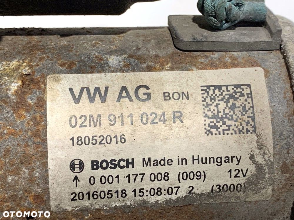 ROZRUSZNIK  SEAT TOLEDO IV (KG3) 2012 - 2019 1.2 TSI 66 kW [90 KM] benzyna 2015 - 2017 02M911024R - 5