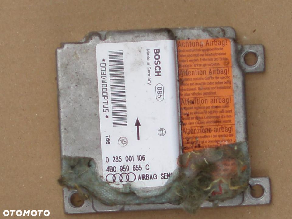 AUDI A6 C5 DESKA KONSOLA PODUSZKI PASY SENSOR EUROPA - 5