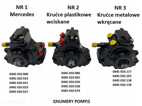 POMPA WTRYSKOWA FIAT OPEL KIA HYUNDAI MERCEDES 1.3 1.5 1.7 2.0 2.2 2.7 3.2 - 2