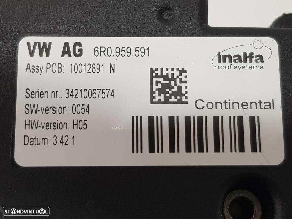 MOTOR TECTO ELECTRICO VOLKSWAGEN SCIROCCO 2011 -6R0959591 - 1