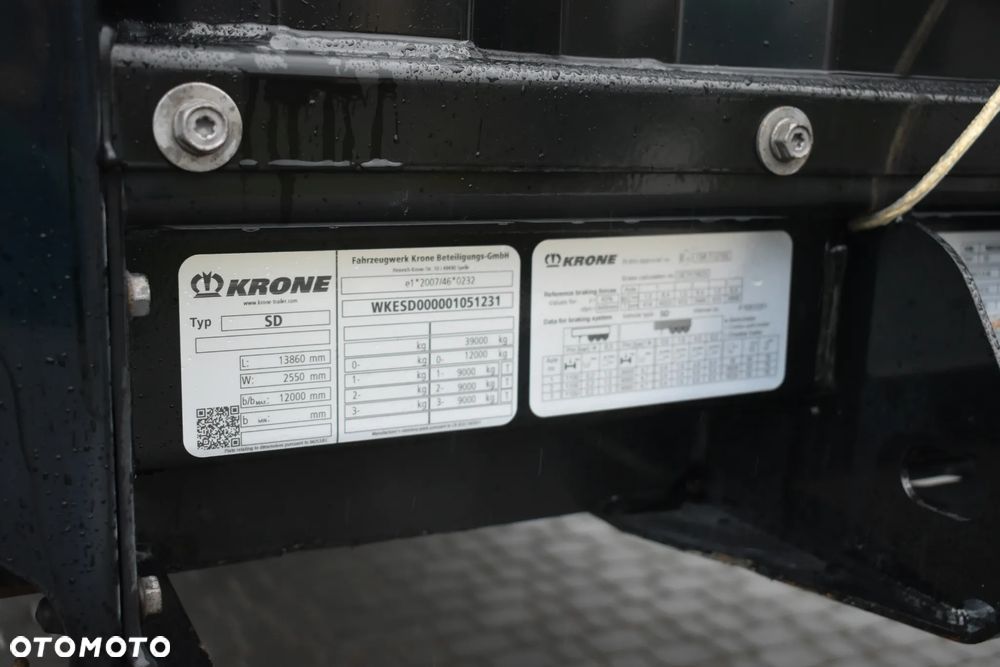 Krone SD MEGA //  OS PODNOSZONA // 6X NOWE OPONY // DACH PODNOSZONY // LED - 26