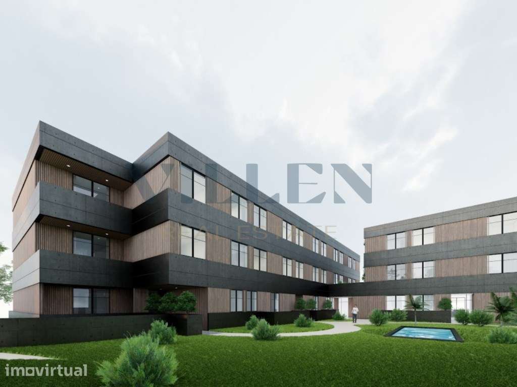 Luxuoso Apartamento T2 | Condomínio Fechado com Piscina | Trofa - Grande imagem: 2/10