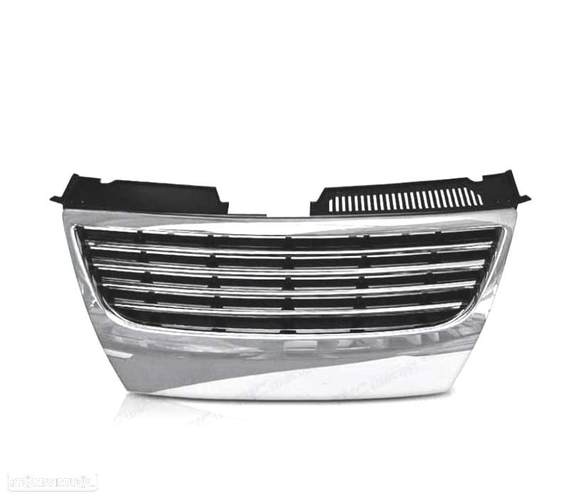 GRELHA FRONTAL VOLKSWAGEN VW PASSAT 05-10 PRETO CROMADO - 2