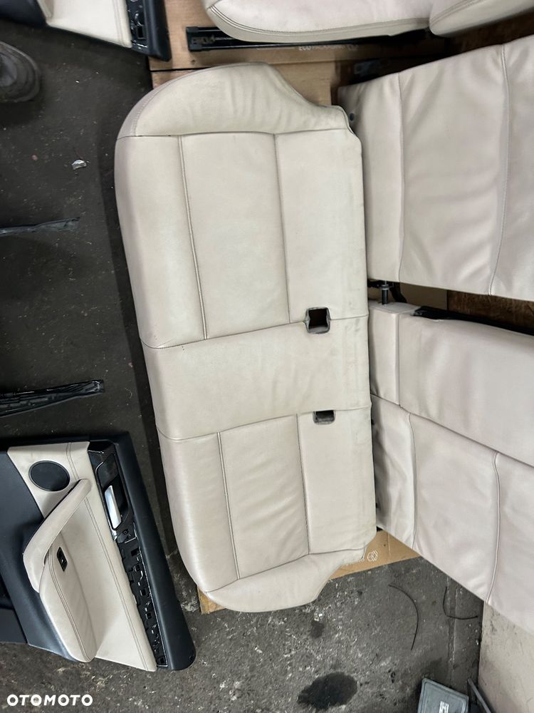 Bmw x3 f25 komplet foteli fotele tapicerki boczki jasna skóra komplet - 12