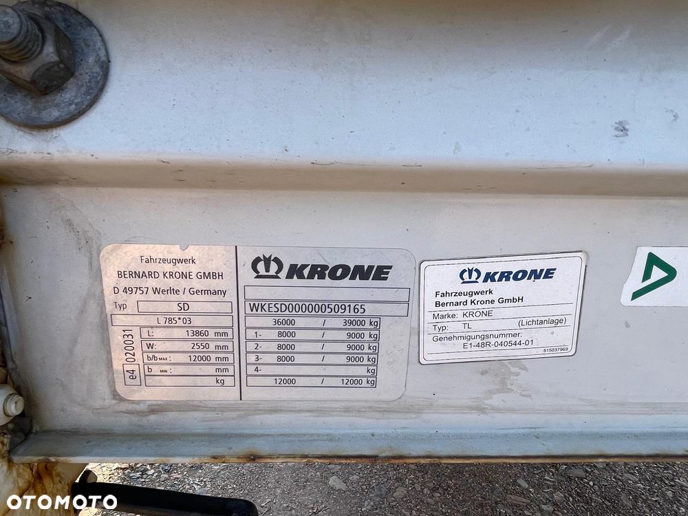 Krone SDP 27 / MEGA / FIRANKA / MASA WŁASNA 6500 KG - 15