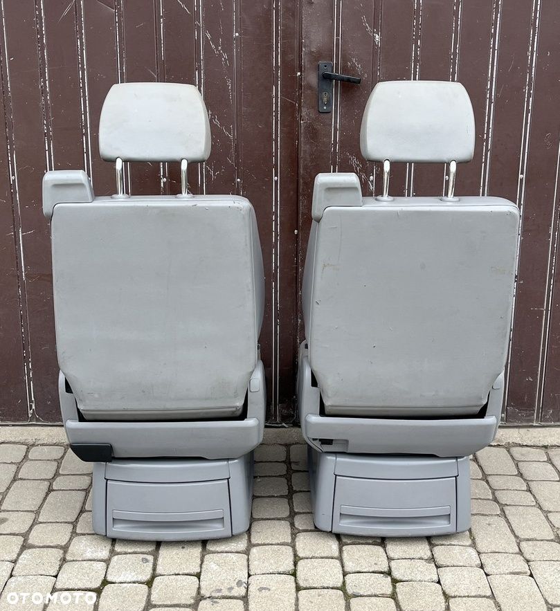 FOTEL OBROTOWY KAPITAŃSKI TYŁ TYLNY DRUGI RZĄD 2 ALCANTARA VW T5 LIFT T6 CALIFORNIA CAMPER MULTIVAN EU - 6
