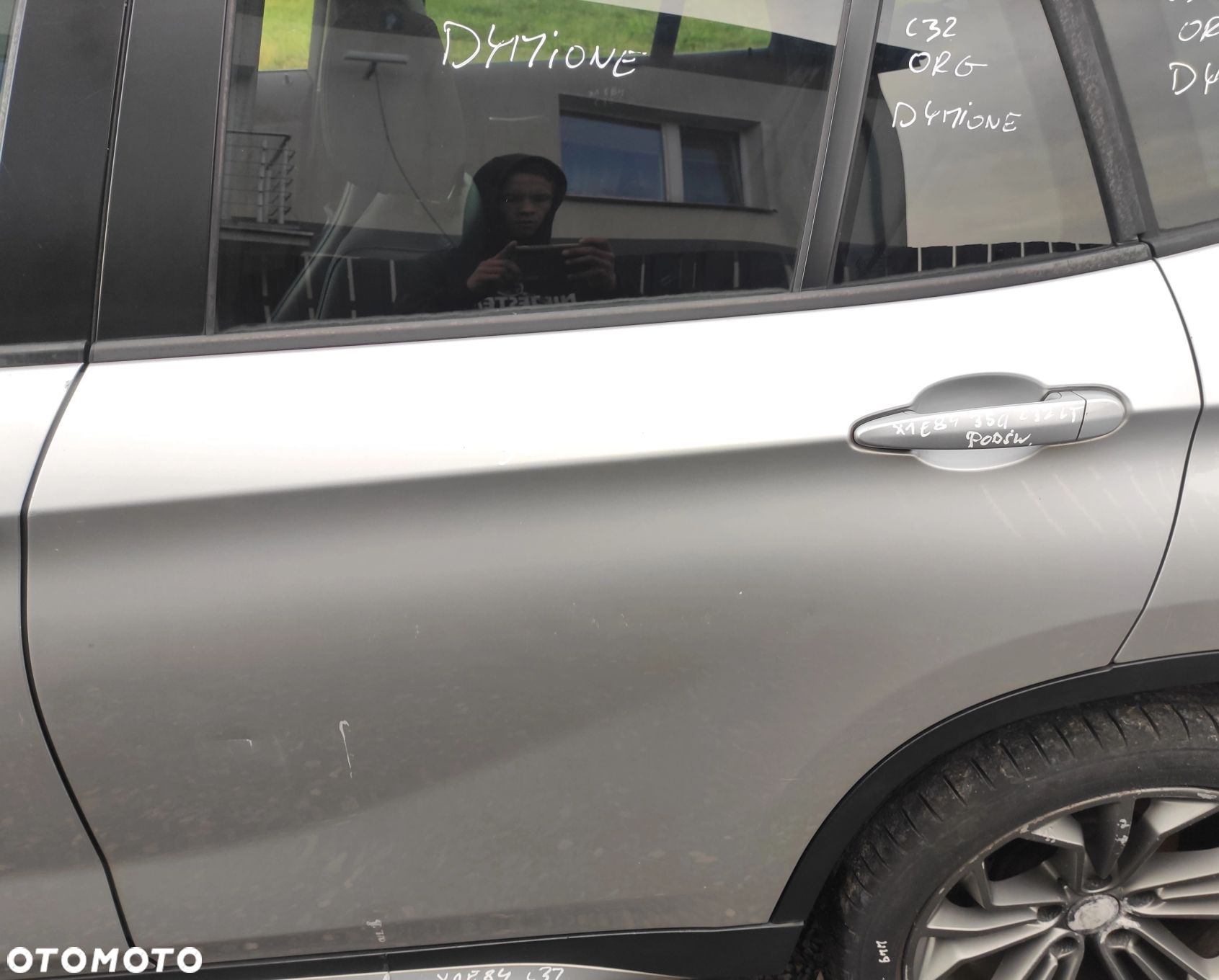 DRZWI LEWY TYŁ TYLNE BMW X1 E84 354 TTIANSILBER ORG LAKIER - 1