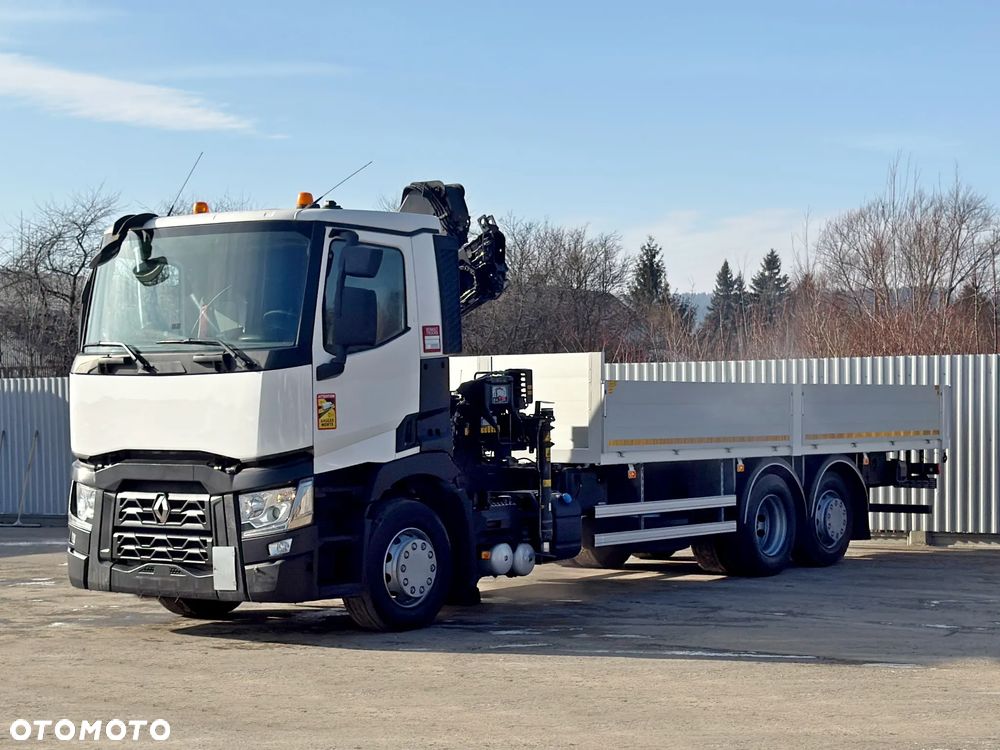 Renault T 380 * SKRZYNIA 6,75 m * HIAB 111 B - 2 HIDUO + PILOT * STAN BDB - 4
