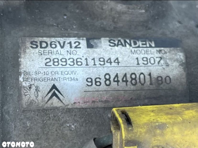 9684480180 sprężarka kompresor klimatyzacji peugeot 206 plus 207 citroen - 5