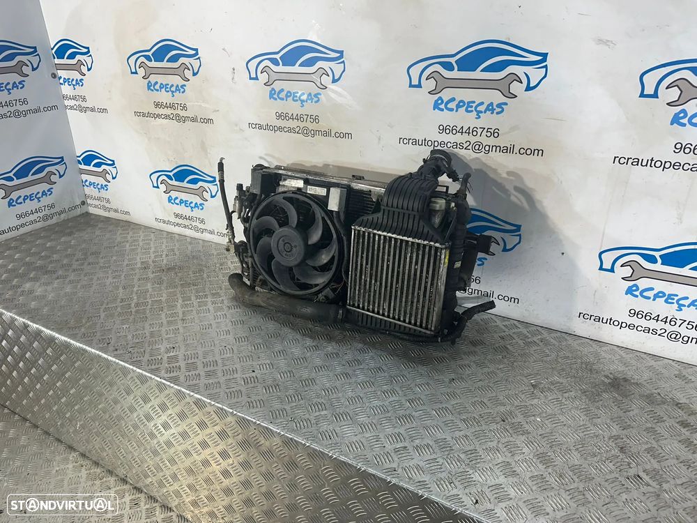 Conjunto Radiadores Agua Intercooler AC Ar Condicionado Opel Astra H 1.7 CDTi Z17DTH - 6