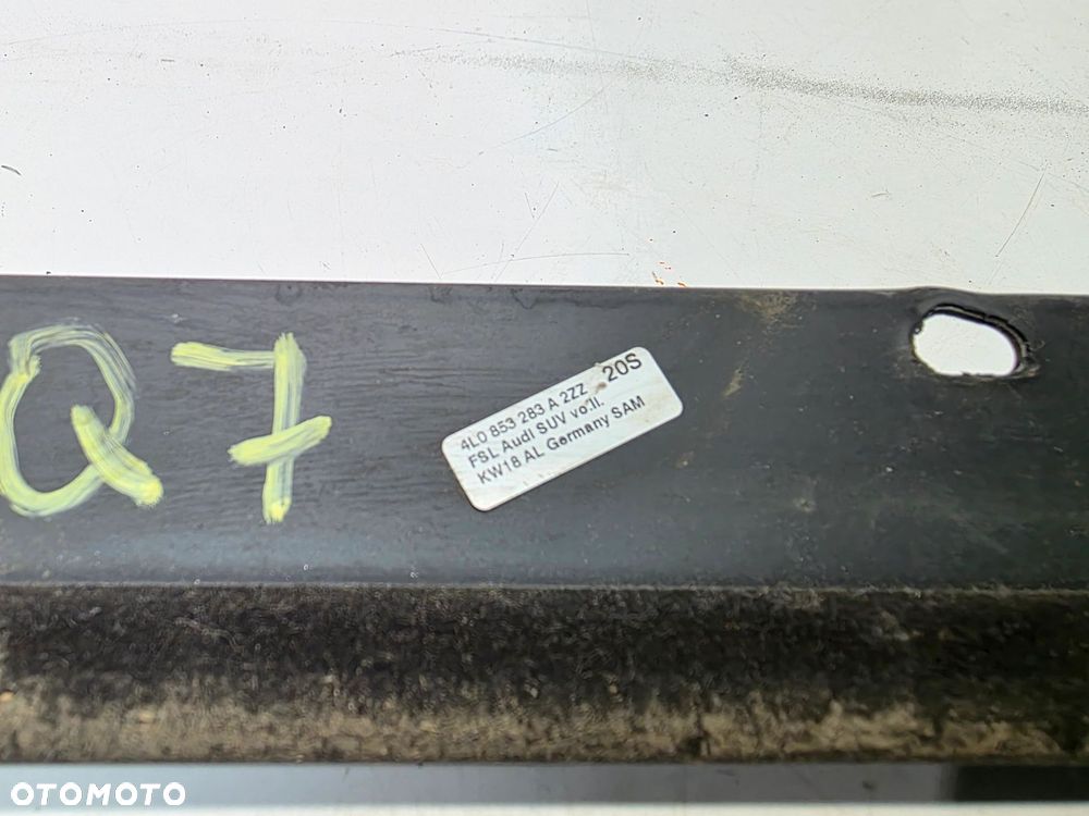 LISTWA CHROM SZYBY DRZWI LEWY PRZÓD AUDI Q7 4L 4L0853283A - 6