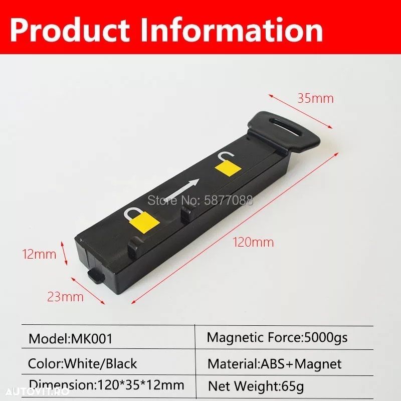 Cheie magnet detasator alarma raft - 1