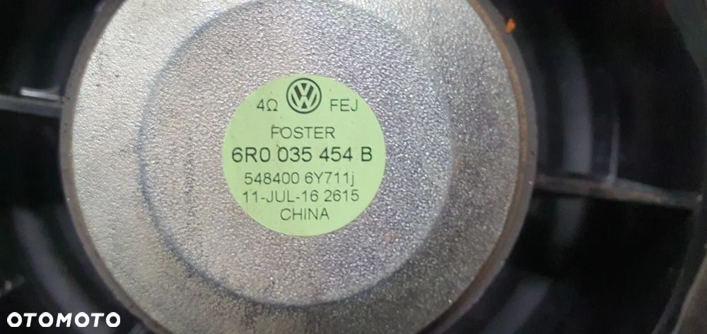 Głośnik drzwi prawy przód przedni VW Polo V 6R 6R0035454B - 5