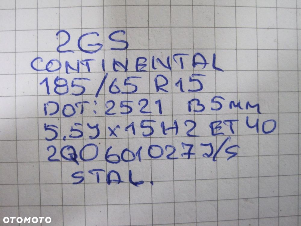 Koła felgi opony STALOWE VW POLO 2G0 R15 21R 2GS - 13