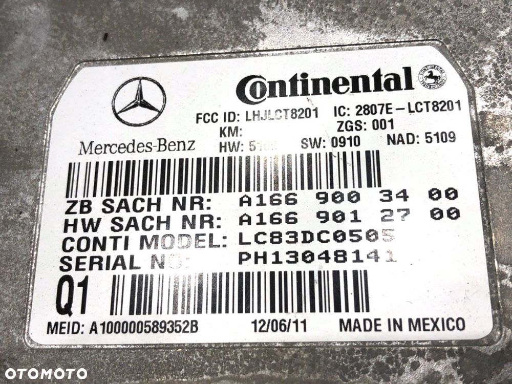 MODUŁ BLUETOOTH  MERCEDES-BENZ KLASA E (W212) 2009 - 2016 E 350 BlueTEC (212.024) 155 kW [211 KM] - 4