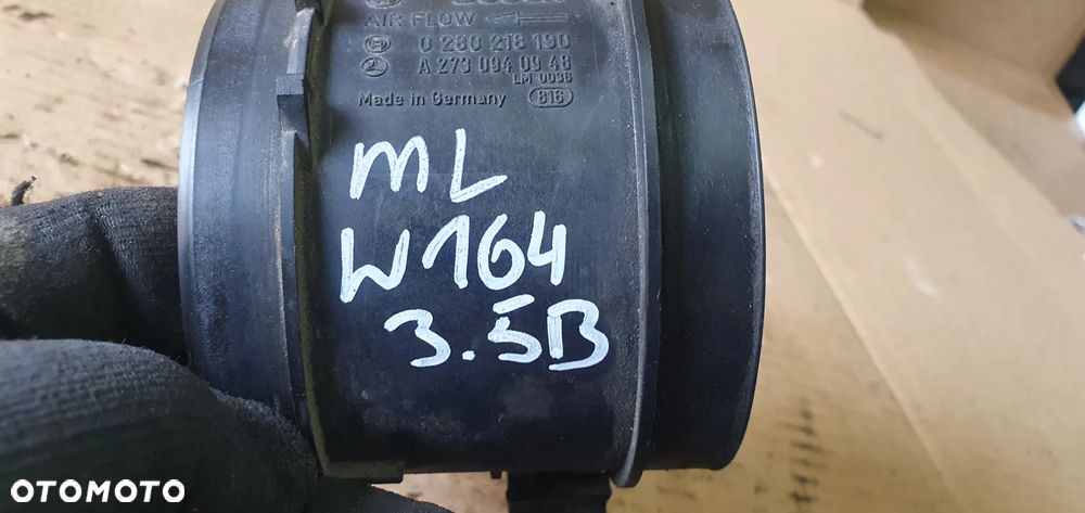 Przepływomierz powietrza Mercedes ML W164 3.5 V6 A2730940948 - 8