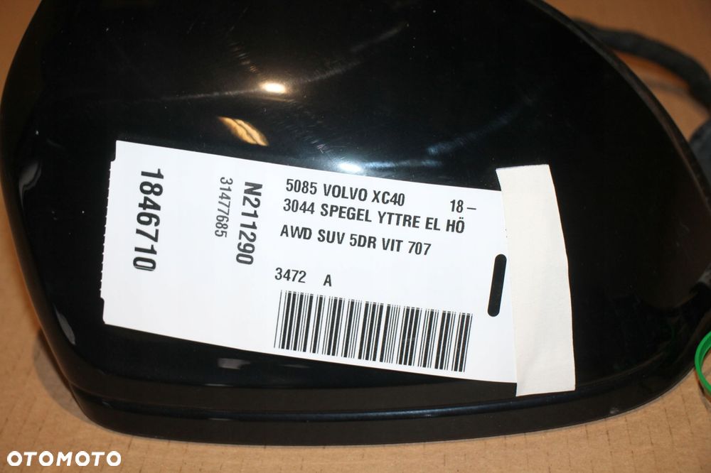 volvo xc40 prawe lusterko 31477685 blis 15 pin + kamera, europa - 3