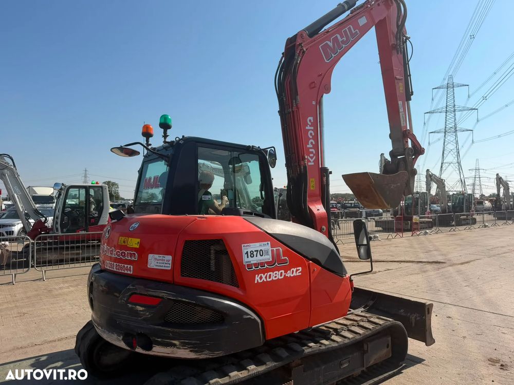 Kubota KX 080 -4 A2  Excavator pe senile - 5