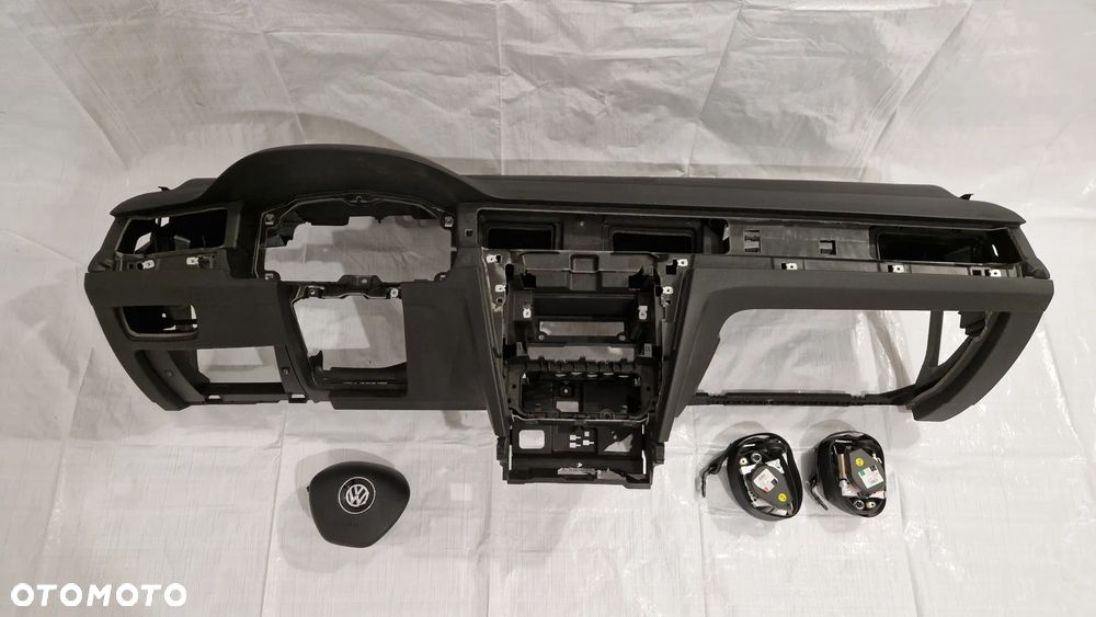 VW Passat B8 Arteon Konsola Poduszki Pasy Komplet Oryginał demontaż - 2
