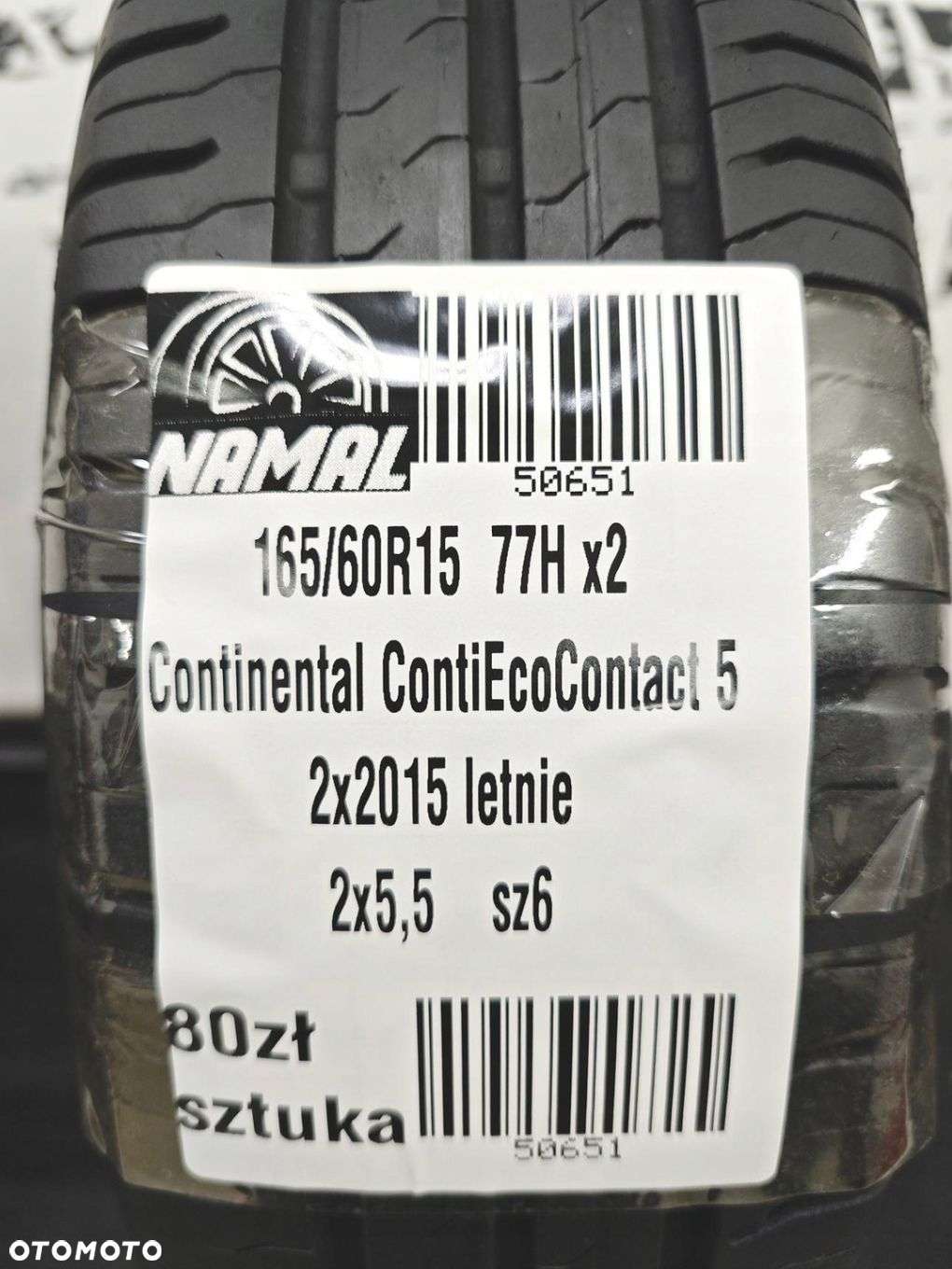 165/60R15 continental opony letnie 5,5mm 50651 - 8