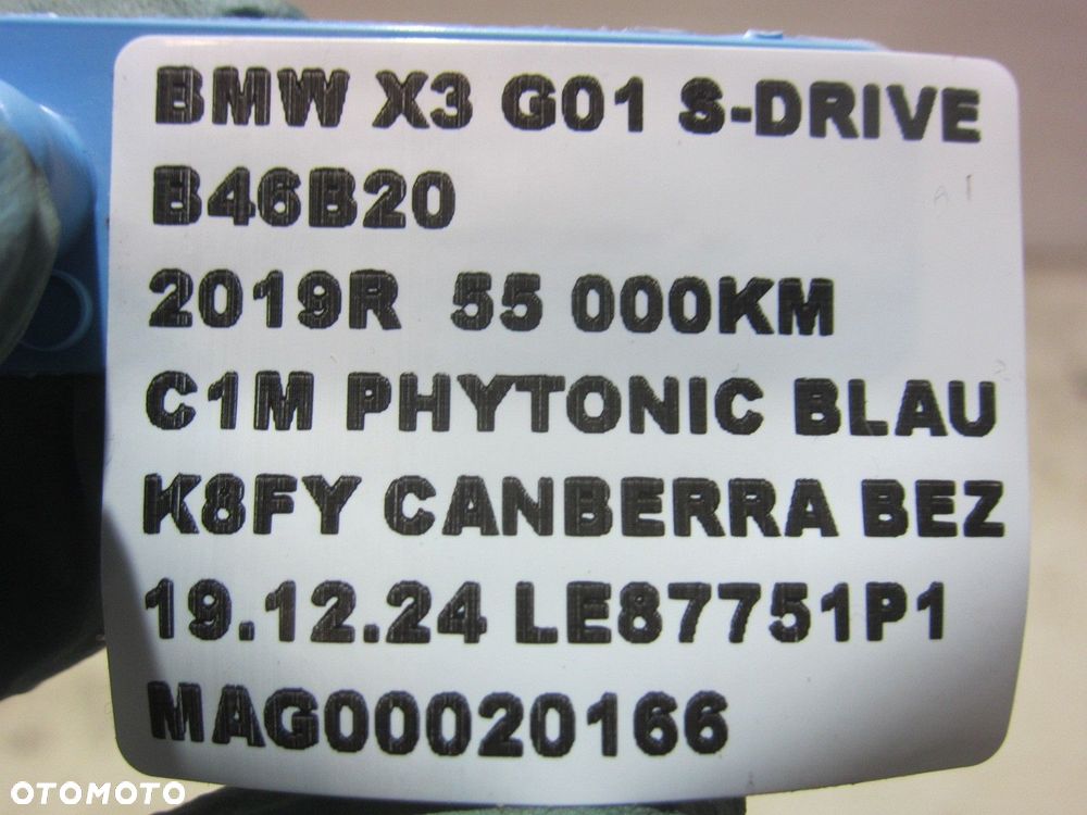 BMW X3 B46 G01 G02 PRZEWÓD RURA WĄŻ WODY WODNY 7535534 17127535534 - 9