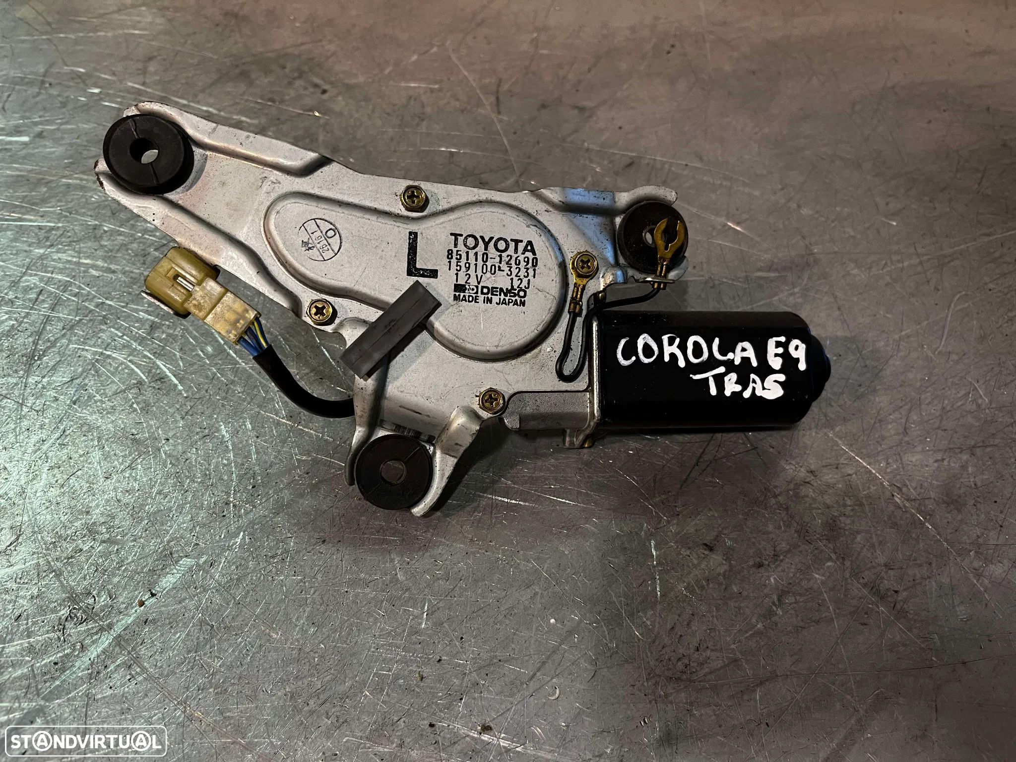 MOTOR DO LIMPA VIDROS TRAS TOYOTA COROLLA E9 E90 85110-12690 - 1