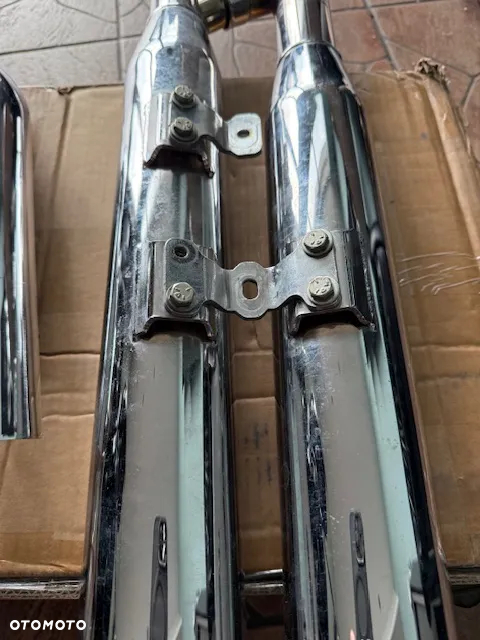 Tłumiki kolektory osłony  Cobra Neighbor Hater Slip On Chrome Harley Fat Boy 2000-2007 - 7
