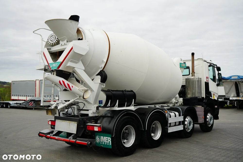 Renault C 430 / 8X4 / BETONOMIESZARKA / GRUSZKA 9 M3 / ALUFELGI / KAMERA / EURO 6 / - 6
