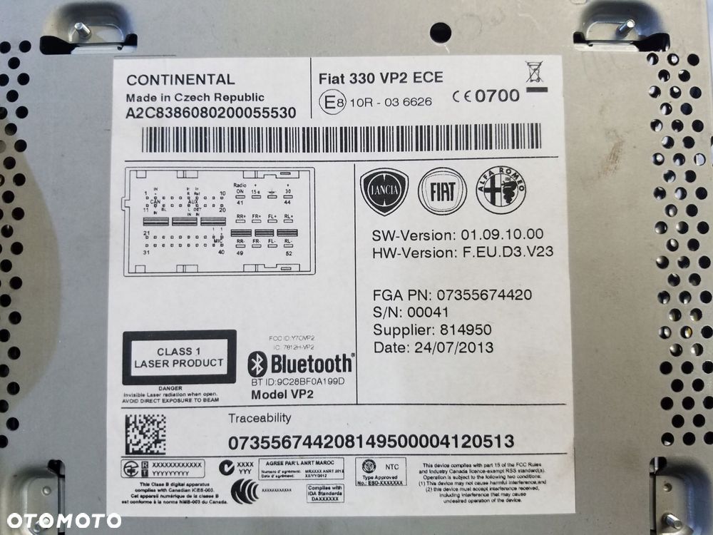 radio cd 330 vp2 fiat 500l - 3