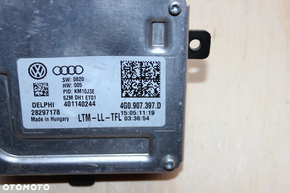 PRZETWORNICA MODUŁ LAMPY LED AUDI VW 4G0907397D 2014 - 4