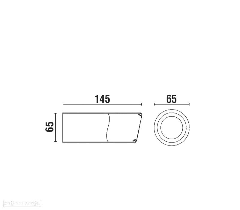 PONTEIRA DE ESCAPE EM INOX REDONDA 65MM - 2