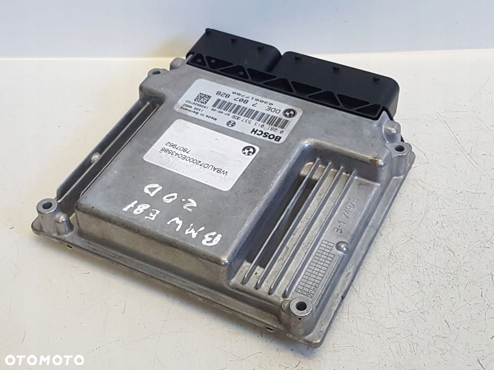 BMW 1 E87 KOMPUTER STEROWNIK SILNIKA DDE7807828 0281013537 - 2