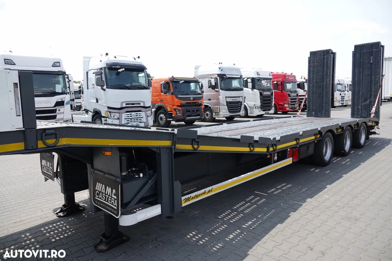 Castera REMORCĂ AMC CASERA / LOW LOADER / 13,3 M / PLATFORMĂ HIDRAULICĂ / GAMA HIDRAULĂ / TROLIU - 12