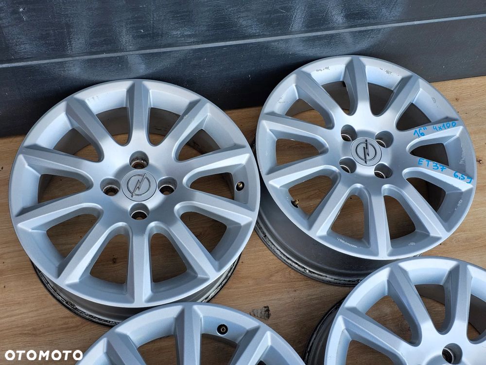 FELGI ALUMINIOWE OPEL ASTRA G H MERIVA A CORSA C D 16 CALI 4x100 ET37 - 2