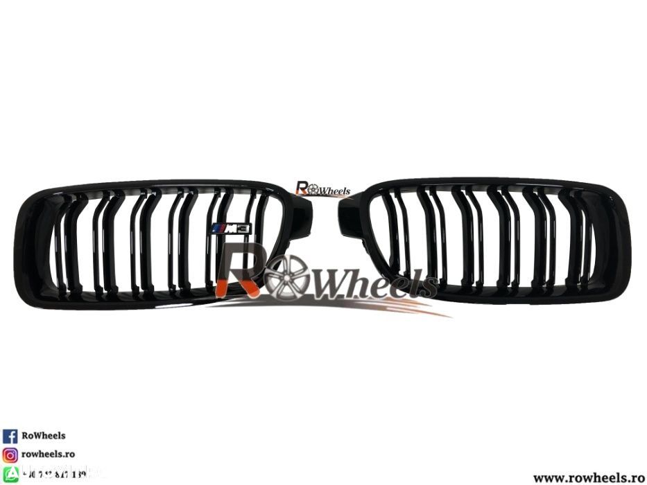 Grila BMW seria3 F30 F31 Glos Black - 3