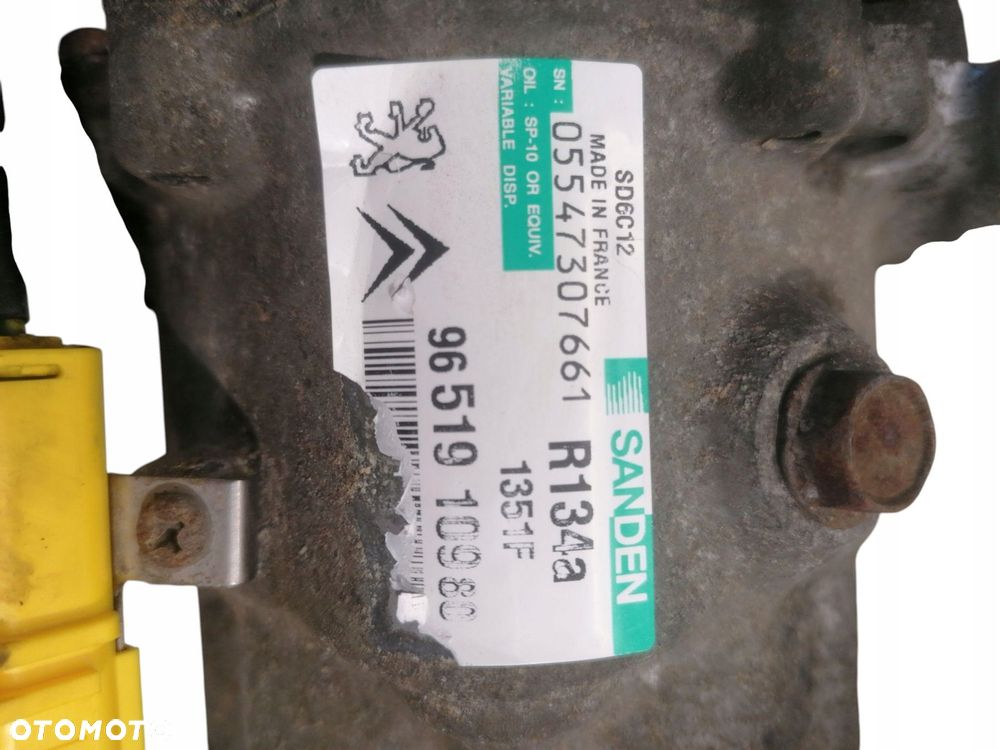 sprężarka klimatyzacji citroen c4 i 1.6 16v 9651910980 - 2