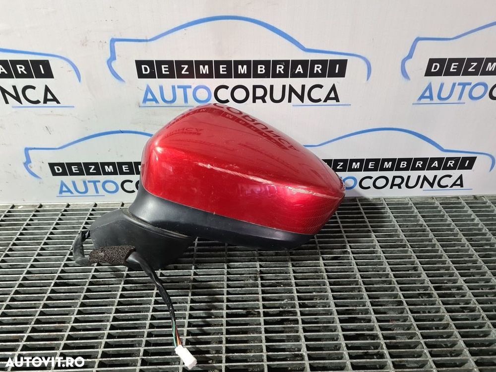 Oglinda stanga Mazda CX - 5 2012 - 2015 4 Usi Rosu (1074) Rabatabile RABATARE DEFECTA - 1