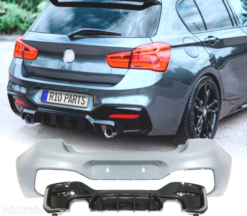 PARA-CHOQUES TRASEIRO BMW F20 F21 15-19 LCI LOOK M PERFORMANCE - 1