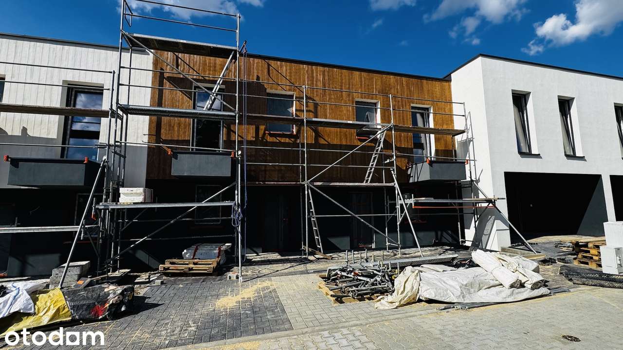 Nowe trzy pokoje, dwupoziomowe z ogrodem blisko parku