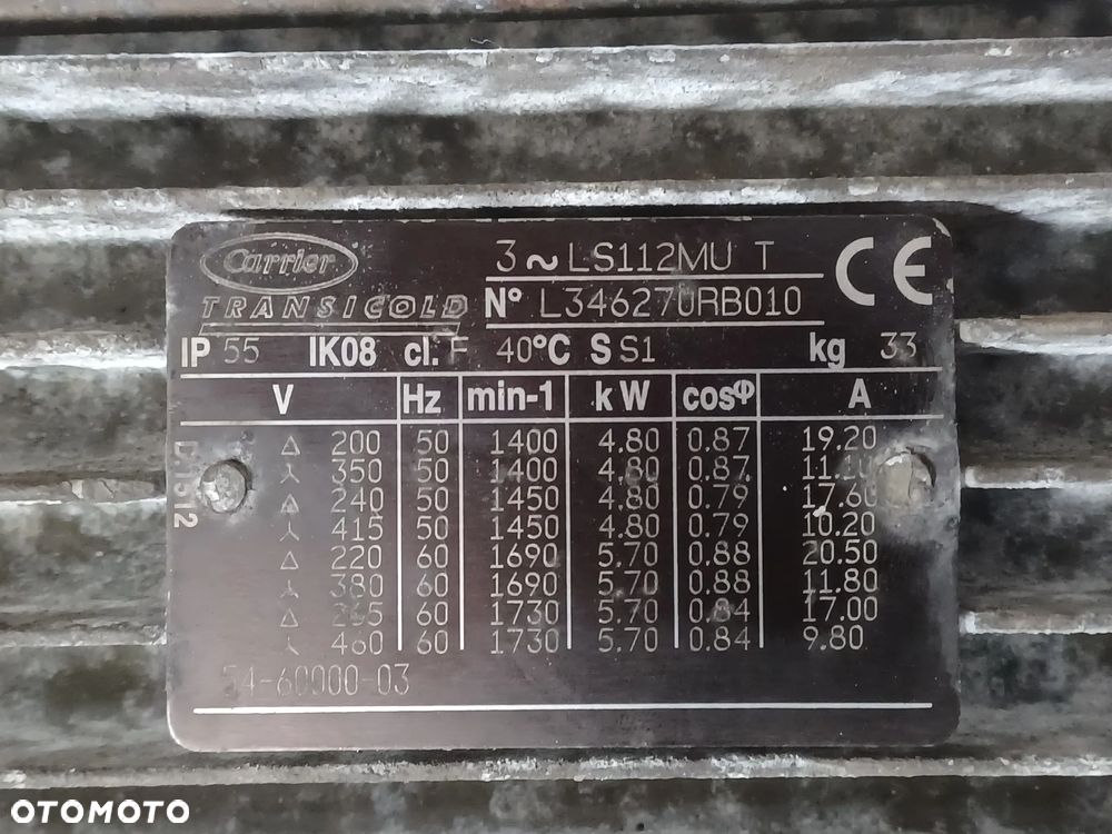 CARRIER SUPRA 850 MT SILNIK ELEKTRYCZNY 4.8KW - 5.70KW - 4