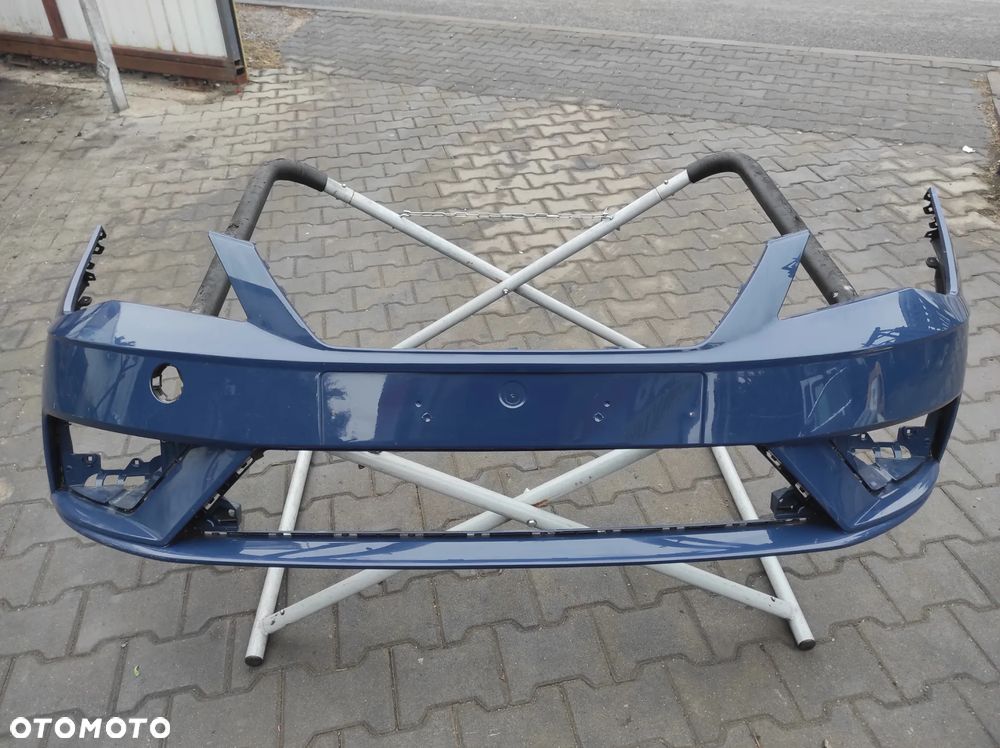 ZDERZAK PRZÓD PRZEDNI SEAT LEON 3 LIFT 5F0 16-20R NIEBIESKI SKORUPA WYSYŁKA !!! - 1
