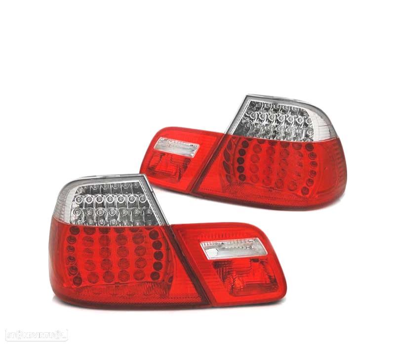 FAROLINS BMW SÉRIE 3 E46 COUPÉ 99-03 LED PISCA DINÂMICO VERMELHO CLARO LOOK M3 - 2