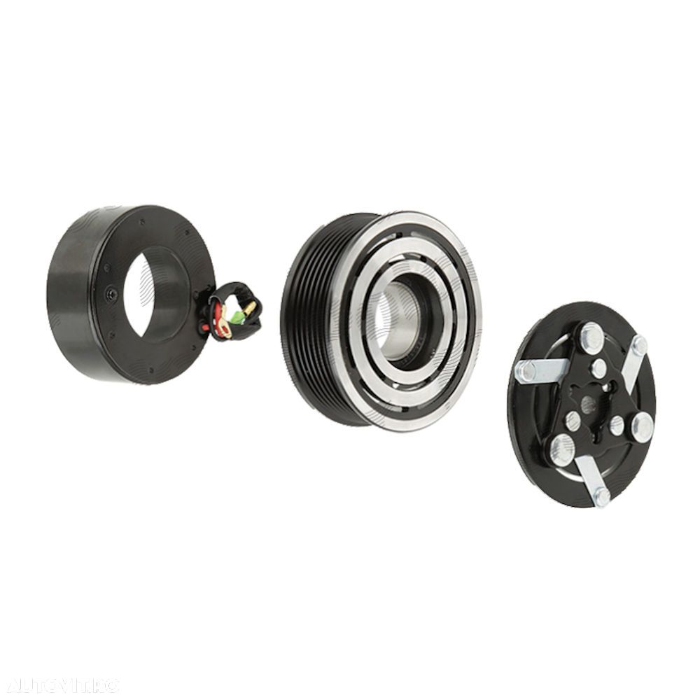 Ambreiaj compresor aer conditionat, fulie AC Honda CR-V (RD), 2002-2006, motor 2.0 benzina rulment 35x50x20, diam. fulie 106mm, compresor tip Keihin HS-110R 7 nervuri - 1